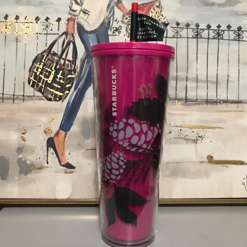 beautiful pink red color changing cup